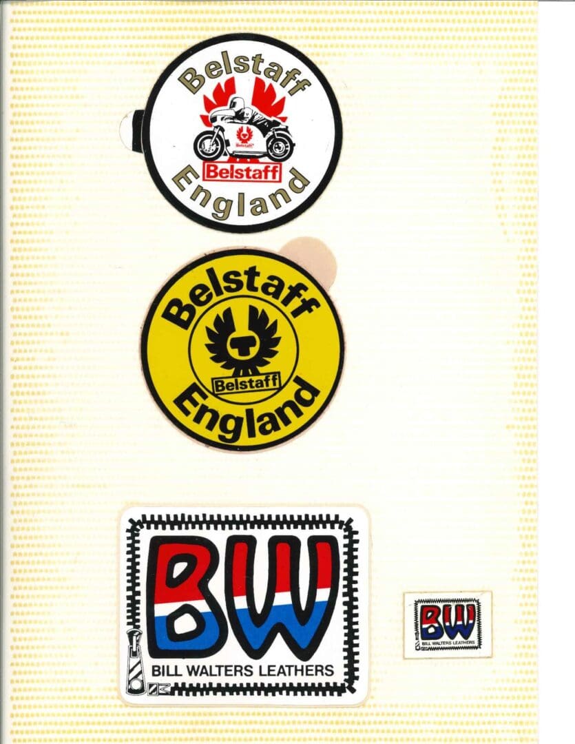 Belstaff england sticker set.