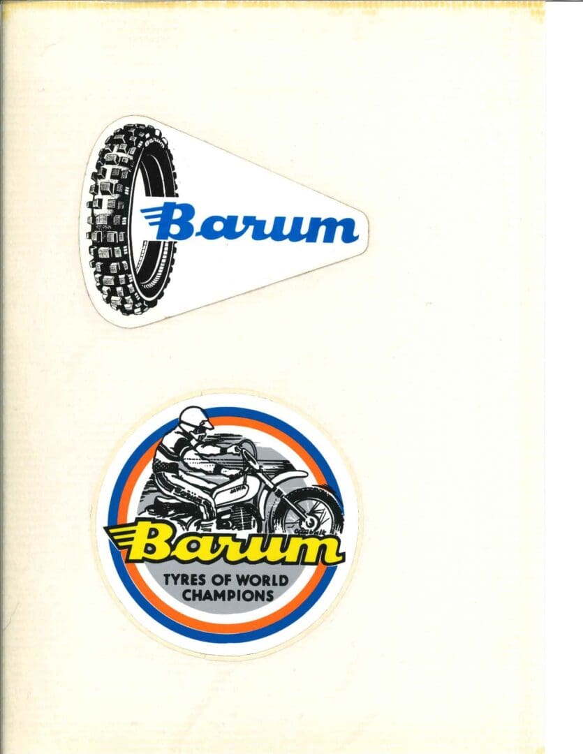 Bernum tyres of motorbikes sticker sheet.