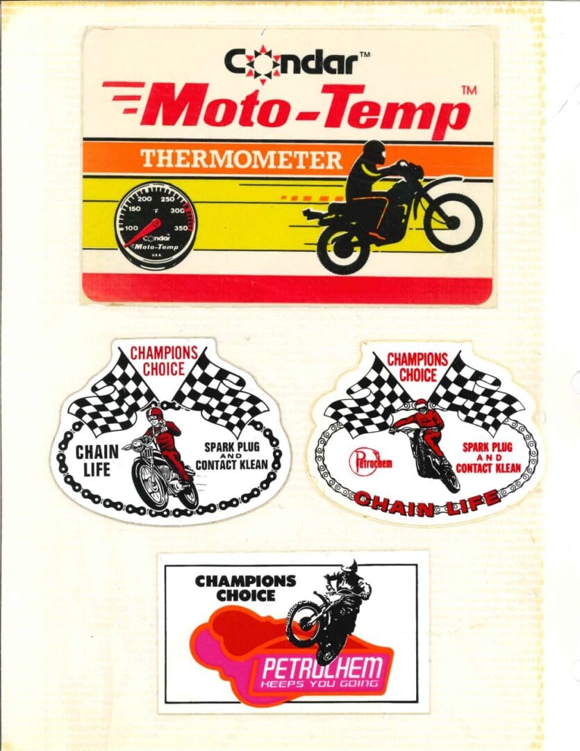 Moto - temp motocross stickers.