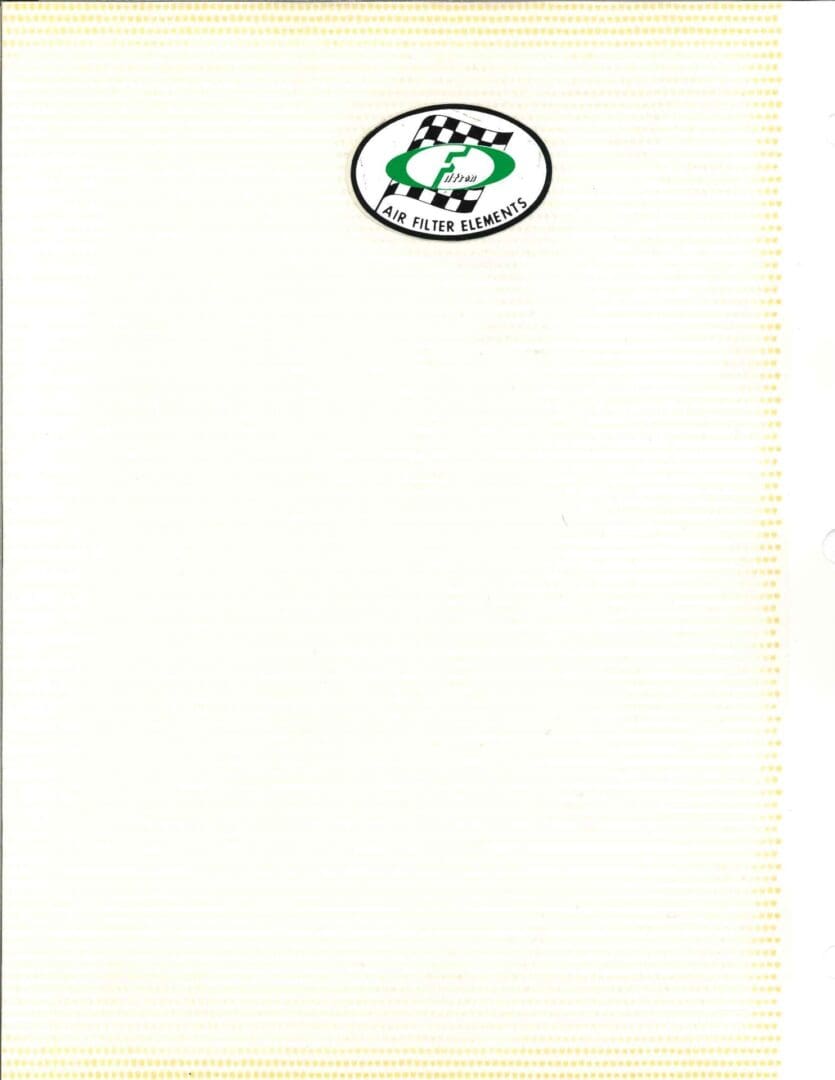 A white cover with a green logo on it.