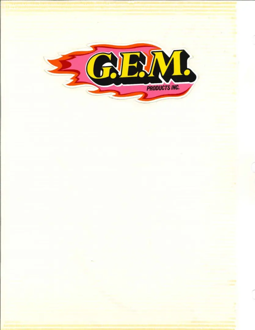 The cover of a book with the word gem on it.