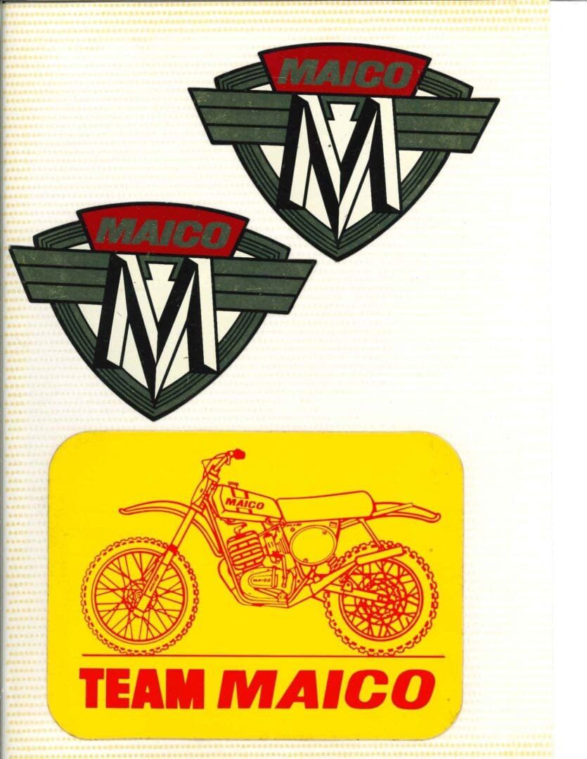 The team maico logo is shown on a yellow background.