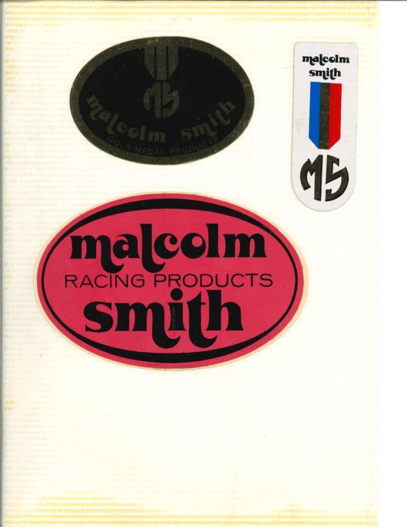 Malcolm racing products smith.