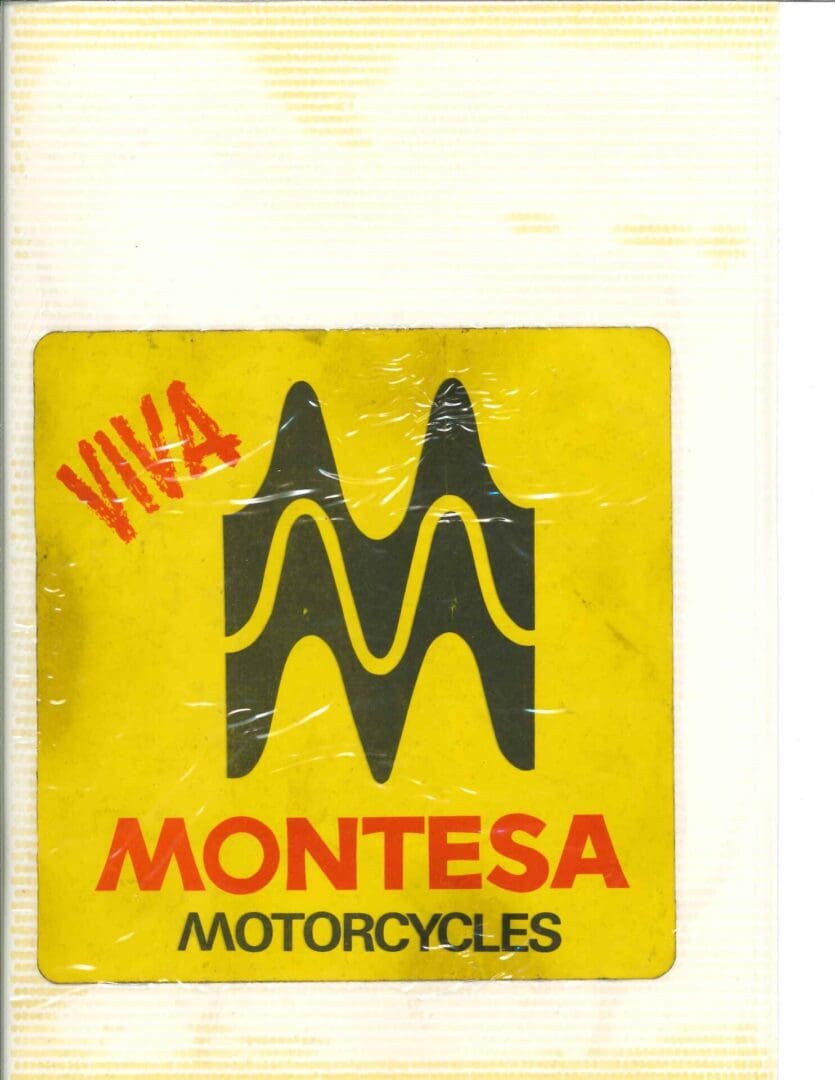 Montesa motorcycles logo sticker.