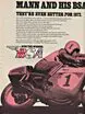Poster of BSA Motorcycle Ad Cycle World April 1972