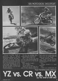 Jones MX Collection 125 Shootouts featuring Yz and cr.