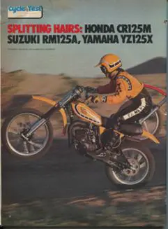 A motorcycle magazine featuring a fast-paced photograph of a man participating in exhilarating dirt bike racing, showcasing the impressive Jones MX Collection and intense 125 Shootouts.