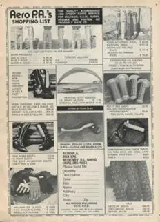 A vintage ad featuring a variety of items.