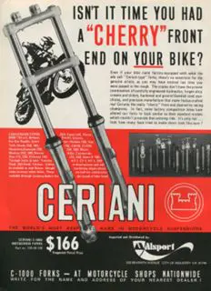 A vintage ad for Cerriani motorcycles featuring interviews and articles about the iconic brand.