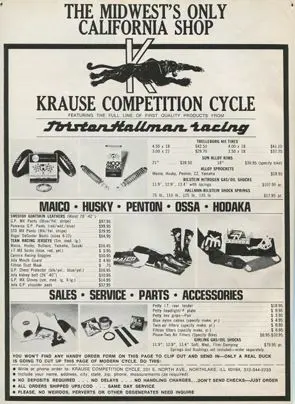 The midwest's only California Krause competition cycle, featuring vintage interviews and articles.