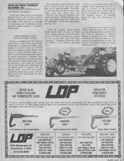 The front page of a magazine featuring a vintage tractor through captivating interviews and articles.