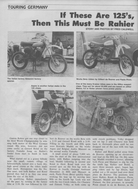 If these are 125cc Vintage motorcycles, then there must be 125cc.