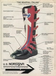 A Vintage Advertisement for Nordstar Boots featuring Interviews with Influencers and Articles on their Iconic Design